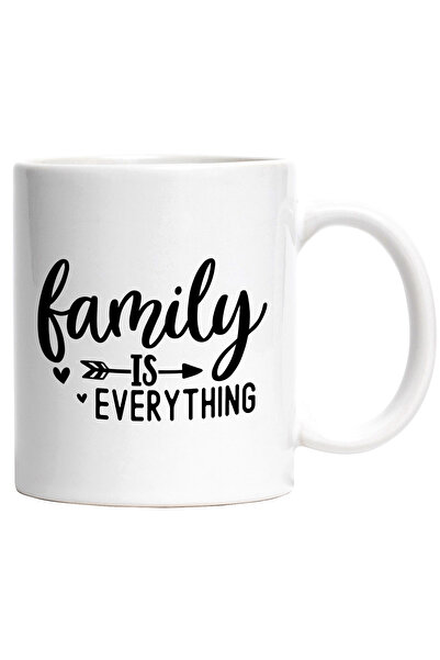 StoryGift Romania Cana Cu Inimioare Si Textul "family Is Everything" - Famili...