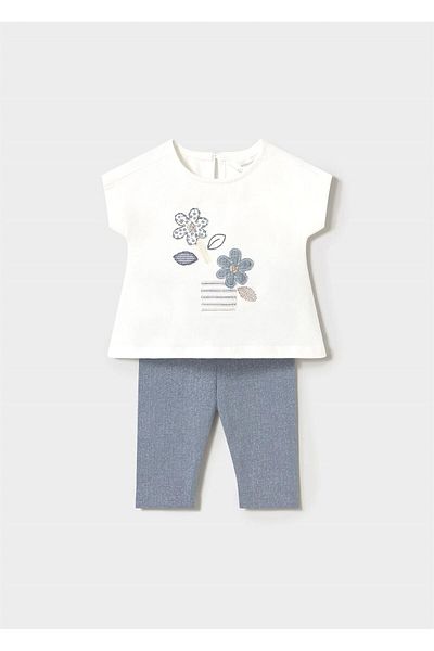 MAYORAL Baby Girl T-Shirt Tights Suit Blue 1762