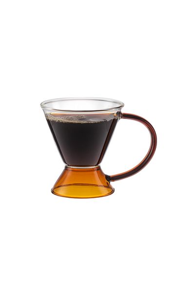 Madame Coco Olivie Borosilicate Glass Cup - Orange - 130 ml