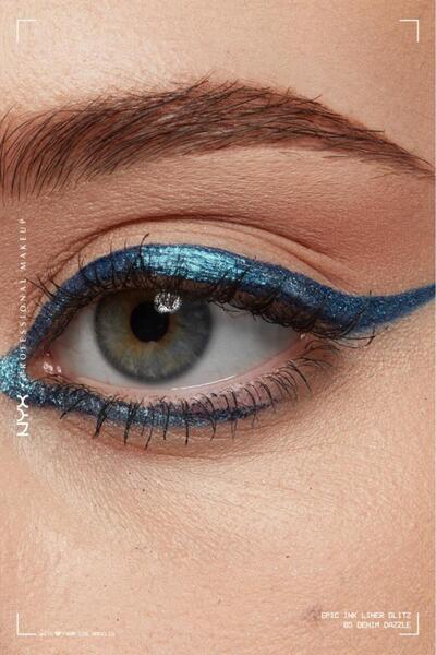 NYX Professional Makeup Epic Ink Liner Glitz Eyeliner - Denim Dazzle