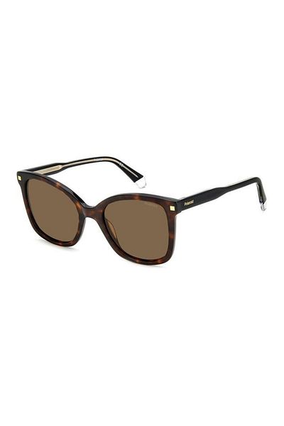 Polaroid Ochelari de soare pentru femei PLD 4151/S/X 086SP, Plastic, Havana, 53 mm