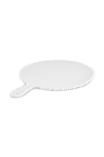 Karaca Perla Melamine Round Cheese Plate 42 cm White