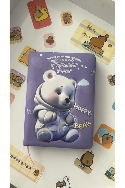 Micro Bloc de note drăguț cu design Dreamer Bear -