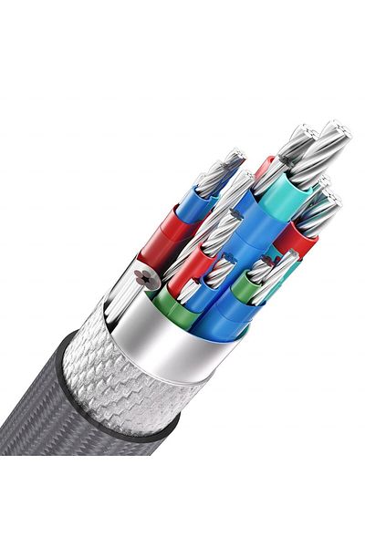 Bomenya HDMI 2.0 cable Bomenya, 8K, metal/nylon, gray, 1.2 m