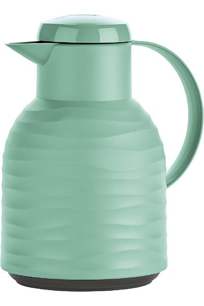 emsa Samba Insulated Jug 1L – Wave Mint, Plastic Body with Glass Liner, Thermal Carafe