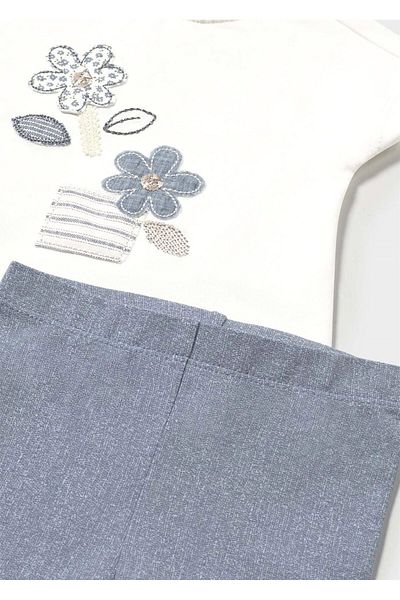MAYORAL Baby Girl T-Shirt Tights Suit Blue 1762