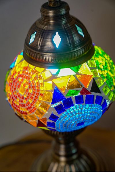 CYL Mosaic Patterned Authentic Dress - Table and Lampshade