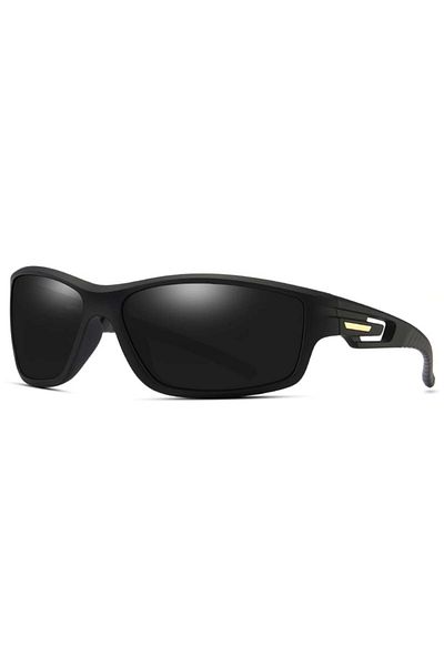 SKYDDAR INNOVATION Cycling and Outdoor Sports Glasses, Polarized, Rectangular, Unisex - Black