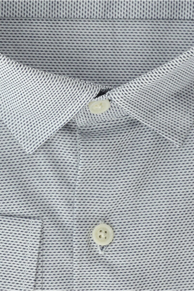 Abdullah Kiğılı Μακρυμάνικο βαμβακερό πουκάμισο με κλασικό σχέδιο σε μεγάλο μέγεθος