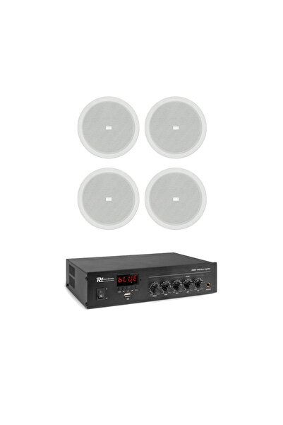 POWER DYNAMICS Sistem Audio 4 Boxe Tavan, Bluetooth, Radio Fm, Usb