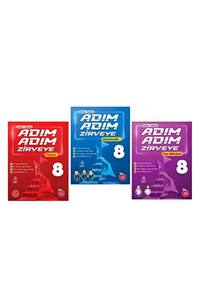 Newton Yayınları NEWTON YAYINLARI 8.SINIF ADIM ADIM ZİRVEYE TÜRKÇE+MATEMATİK+...