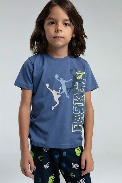 Rolypoly Roly Poly 3530 Waiter Boy's Crew Neck Set de pijamale cu mâneci scurte