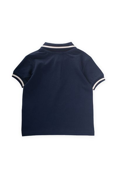 Cigit Κεντημένο μπλουζάκι με γιακά πόλο 2-10 ετών Navy Blue
