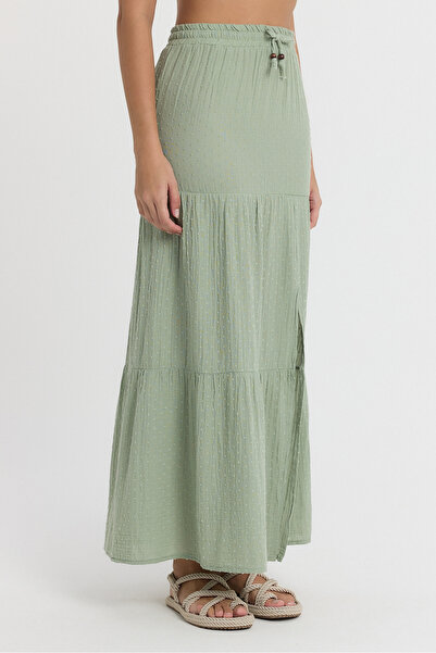 Heaven Ephesus Women's Skirt - Muslin Slit Long Skirt - 2120