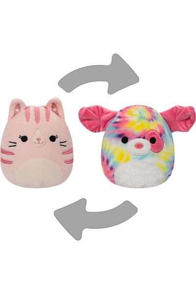 Squishmallows Jucarie de plus Squishmallows reversibila - Laura/Shena, 12 cm
