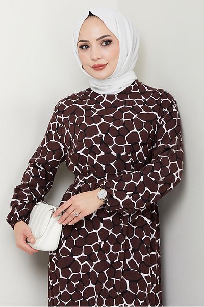 Bestenur Φόρεμα Lessa Woven Viscose 1475 - Bitter Brown