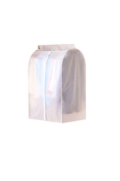 CRACOS Waterproof protective cover for clothes and other textiles, dimensions 90x30x50 cm. transparent