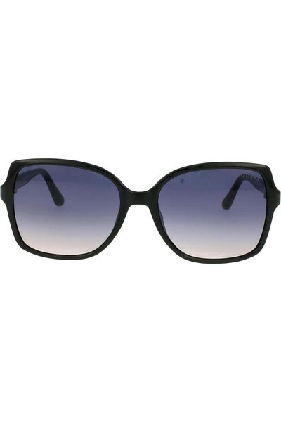 Guess Ochelari de soare pentru femei Gu00100 01b, plastic, negru, 55 mm
