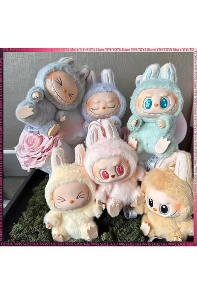 Choice 6pc Blind Box Popmart Labubu 2nd Generation The Monsters Sit And Party Vinyl Blind Box Heart-beating