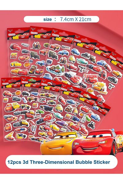 Choice 6 12pcs Disney Frozen Mickey Minnie 3d Puffy Stickers Cartoon Anime Sofia Elsa Princess Stereo Bubb.