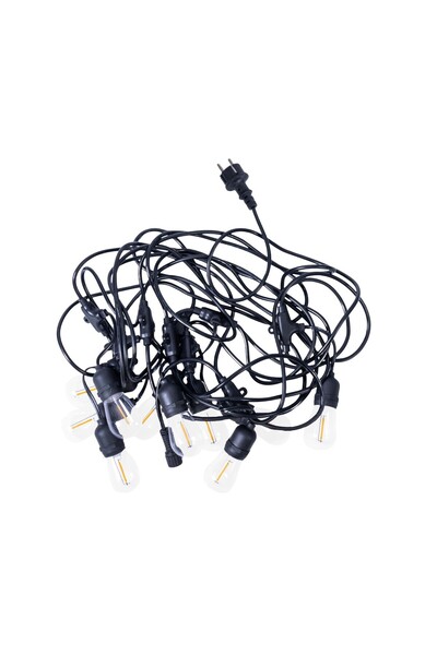 Naimeed Company Ghirlandă luminoasă decorativă, interconectabilă, Naimeed D6126, 5m, 10 becuri LED, lumină albă caldă