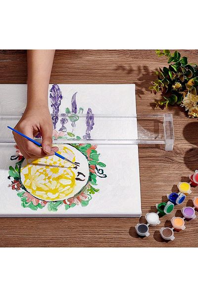Pleksi Marketi Plexi Wrist Support Acrylic Artist Hand Bridge – Wrist Support Platform for Painting & Drawing |   36 cm