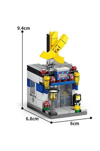Choice 8974-4 16 Style Mini Street View Coffee Store Piano Game Hall Fruit Bookstore Building Blocks Brick