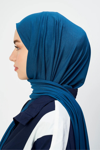 Modakaşmir Petrol Colored Combed Shawl