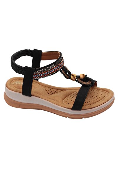 Celira Akç A27 Μαύρα καθημερινά γυναικεία παπούτσια σανδάλια