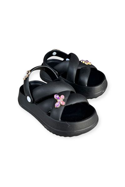 Sonimix Girl Child Stone Light Orthopedic Sole High Slippers Sandals