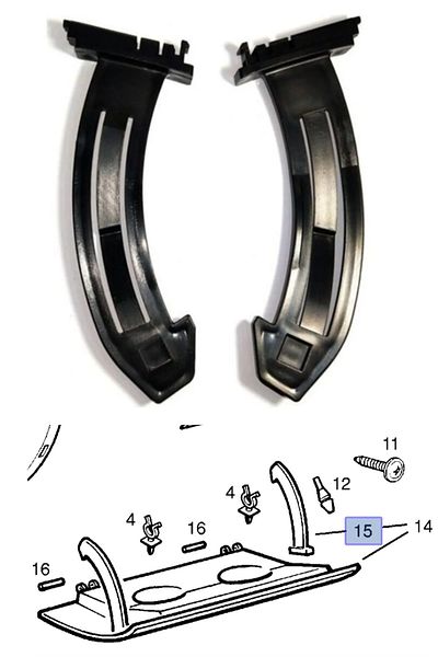 AKG Astra g Torpedo Foot Set Black 1998-2004 5114278