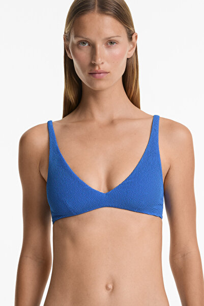 Oysho Halter crinkle bikini üstü