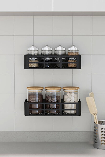 Eco Lounge Banyo Düzenleyici Şampuanlık Sabunluk 2 Li Set Lamalı Güçlü Kaliteli Yapışkanlı Duş Rafı Organizer