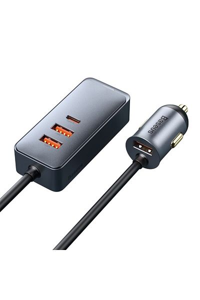 Choice 3 Usb Type C Baseus 120w 4 Ports Pd Car Charger Quick Charger Qc 3.0 Pd 3.0 For Iphone 14 13 12 Sams