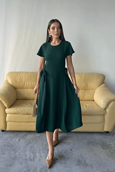 Paw Garage Γυναικείο καλοκαιρινό φόρεμα από ύφασμα Luna Belted Ayrobin