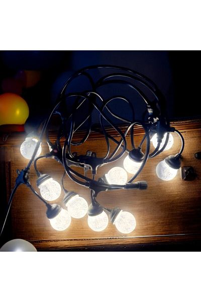 Naimeed Company Ghirlandă luminoasă decorativă, interconectabilă, Naimeed D6101, 5m, 10 becuri LED, lumină albă caldă