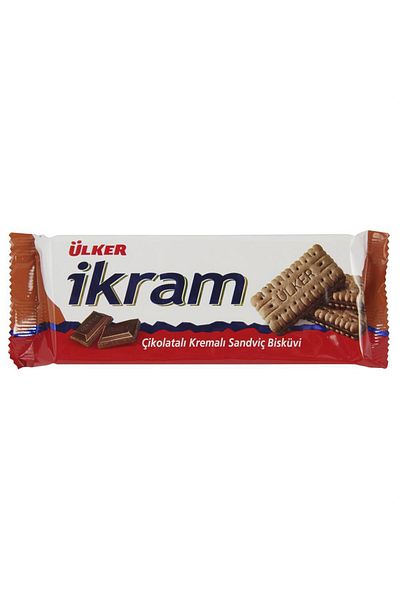 Ülker İkram Chocolate Cream Sandwich Biscuit 84 g X 24 Pieces