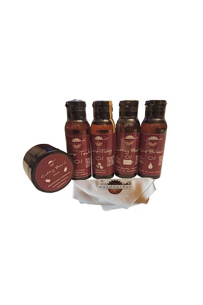 woodworker Pachet Mixt Ceara-uleiuri Intretinere Mobilier Lemn, Tryme-50, 5x50 Ml, Laveta Bbc