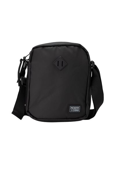 BATA Textured Messenger Bag Black