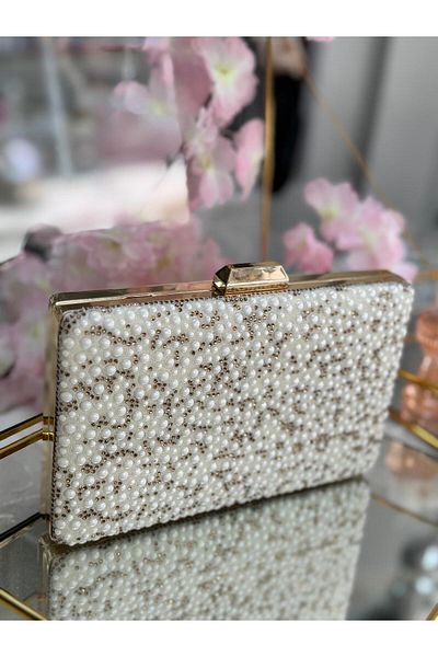 Blacktavern EVENING DRESS PEARL Rhinestone BAG