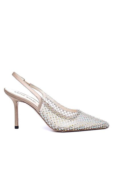Sofia Baldi Evens Beige Textile Women's Stiletto & Evening Dress