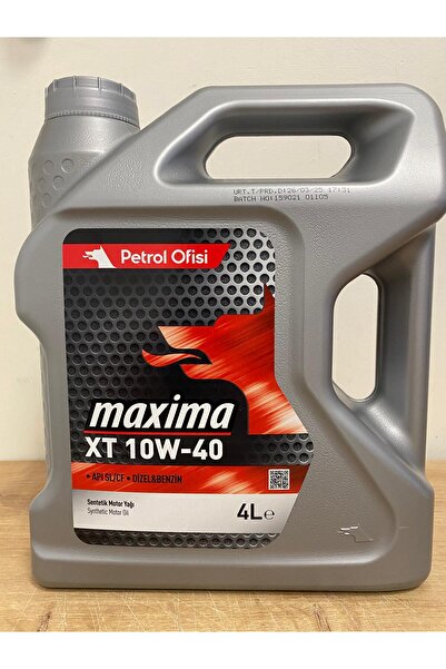 Petrol Ofisi Maxima Xt 10w-40 4litre Sentetik Motor Yağı (03/2025 ÜRETİM)