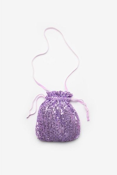 Le Mabelle Lilac Sequined Girl's Bag