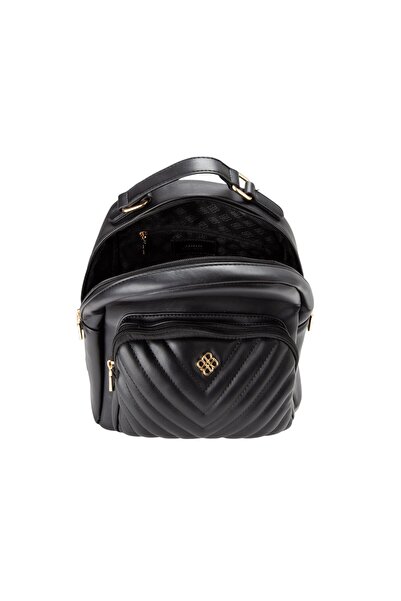 BATA Quilted Top Handle Backpack Black