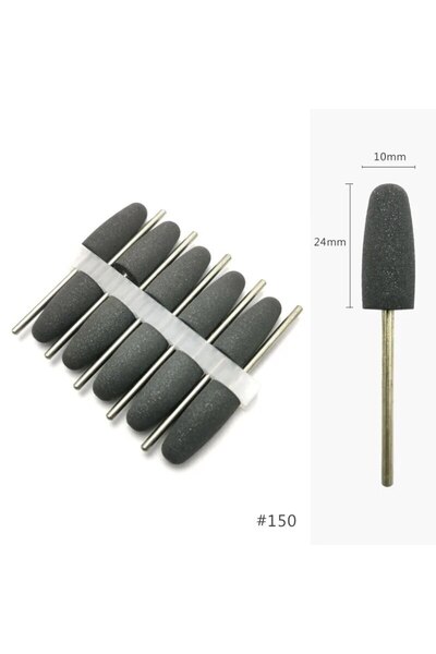 Choice1 F1024K-Black(D) HYTOOS 10 قطع من رؤوس مثقاب الأظافر المصنوعة من السيل...