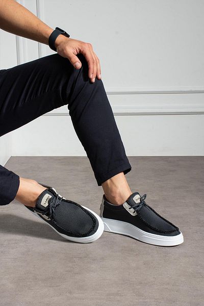 L.A Polo Smoked knit men's loafer
