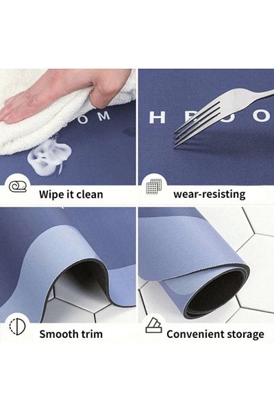 LiderGlobal Super Absorbent Bathroom Shower Mat