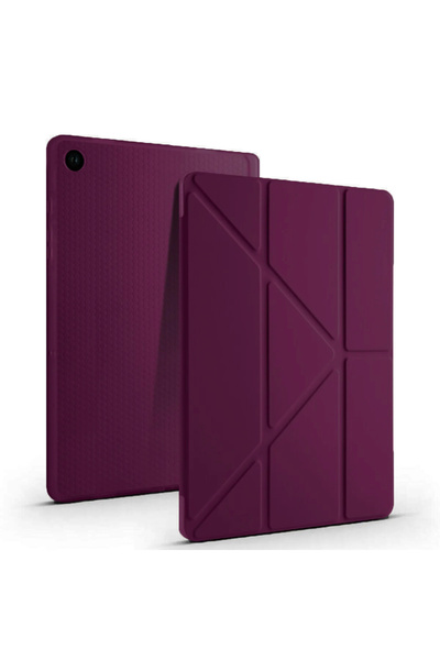 Nezih Case Samsung Galaxy Tab A9 X110 8.7 Inç Uyumlu Kalem Bölümlü Standlı Uyku Modlu Akıllı Kılıf