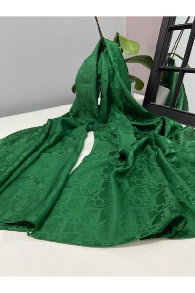 AMİNENESİL شال جاكار من أمينيسيل D بلون الزمرد