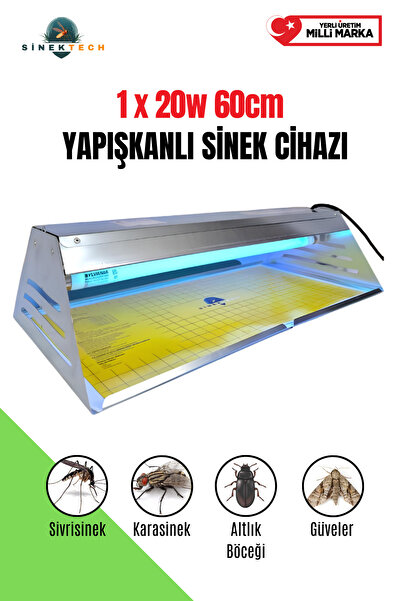 Sinektech Yapışkan Levhalı Elektrikli Sinek Öldürücü 1x20w 60 Cm Sinek Cihazı...